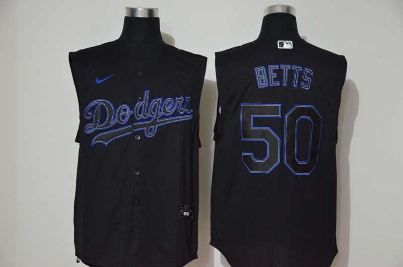 Dodgers 50 Mookie Betts Black Nike Cool Base Sleeveless Jersey,We sell and wholesale Dodgers 50 Mookie Betts Black Nike Cool Base Sleeveless Jersey on line form chian!